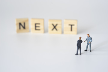 Businessmen talking about to next business plan.