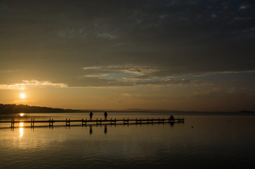 Sonnenuntergang am Steinhuder Meer, Deutschland