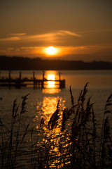 Sonnenuntergang am Steinhuder Meer, Deutschland