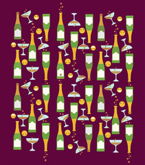 happy face icon party pattern theme