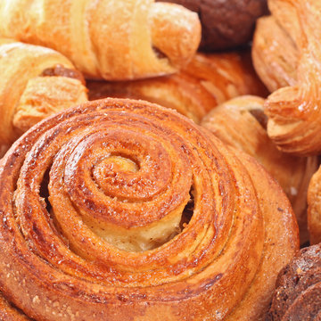 background close up image of dresh tasty bakery