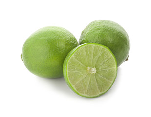 Lime isolated on white background