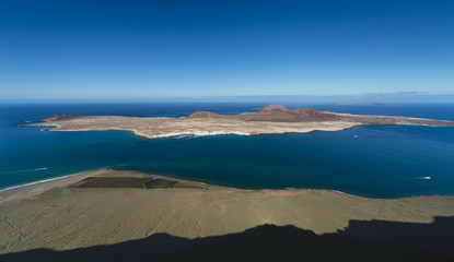 La Graciosa Island View In Lanzarote, Spain