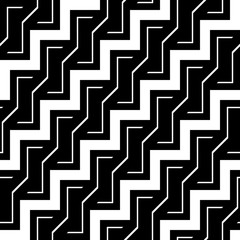 Design seamless monochrome zigzag pattern