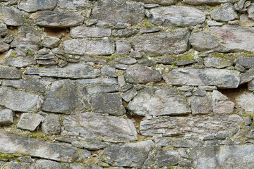 Old stone wall with scratches as texture