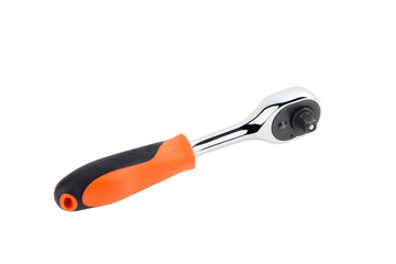 Hand tools. Wrench with ratchet. isolated on white background