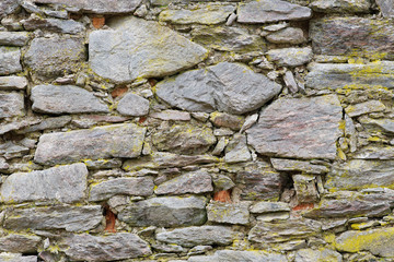 Old stone wall with scratches as texture