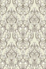 Obraz premium Seamless decorative vintage pattern