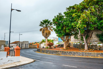 Naklejka premium typical spanish architecture in Tenerife Island, Spain
