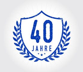 40 Jahre Schild Kranz