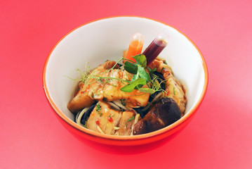 asian food in bowl