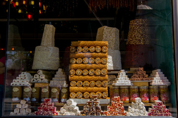 Traditional turkish delights sweets
