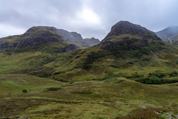 Buachaille Etive Mor on rainy day (Scotland)