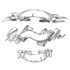 Hand Drawn Ribbons