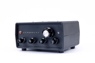 Fototapeta premium Radio receiver on a white background