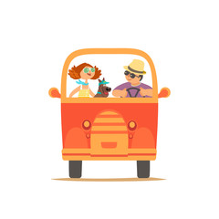 Travelling by car icon