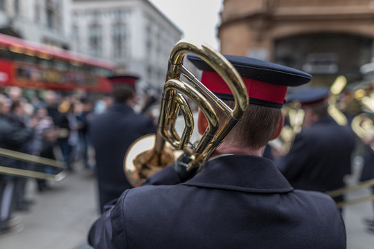 Salvation Army Easter Sunday Parade, Oxford Street And Regent Street, Central London