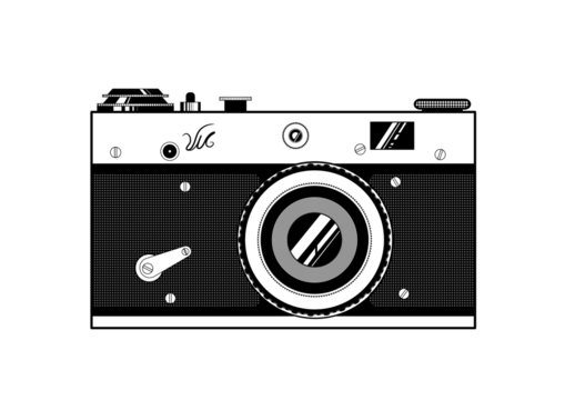 old vintage photo camera