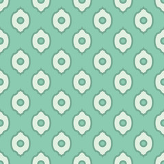 Seamless turquoise vintage ornate ogee medieval pattern vector