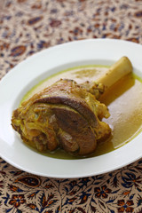 braised lamb shank, iranian cuisine