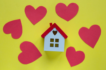 Real estate concept. Real estate and mortgage investment. Being an easy way homeowner. Real estate risk. Mortgage concept.