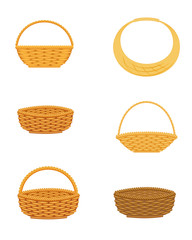 Wicker basket set