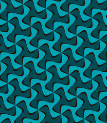Repeating monochrome twisted stripe pattern