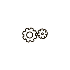 gears icon. sign design