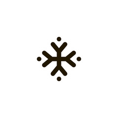 flake icon. sign design
