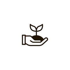 plant icon. sign design