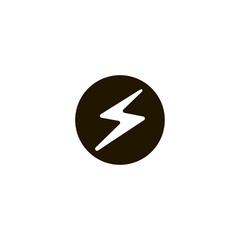 lightning icon. sign design