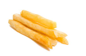 fried potatoes isolated