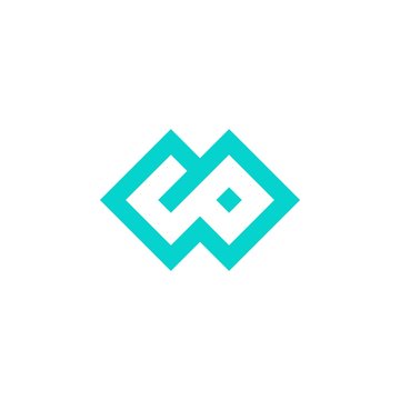 wp or p logo design template