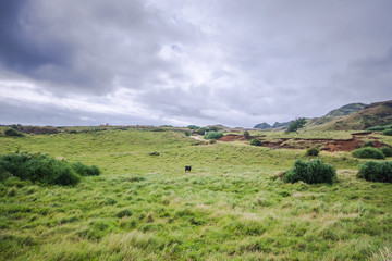 Obraz premium Zapierający dech w piersiach krajobraz Sabtang Batanes na Filipinach