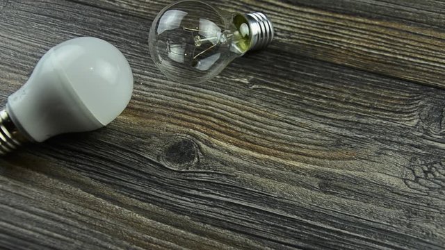 Led light bulb filament and.
