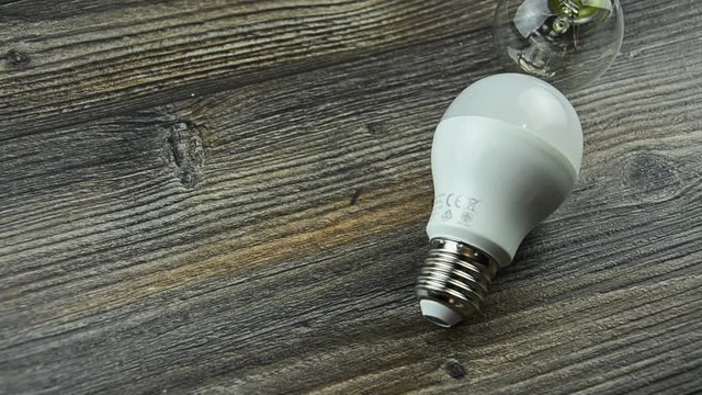 Led light bulb filament and.