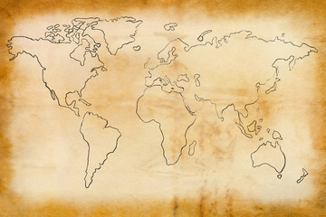 Old world  map