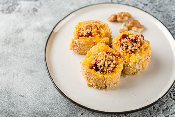 Dessert sweetened polenta