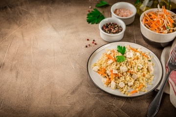 Chicken bulgur pilaf
