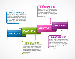 Infographics template. Infographics for business presentations or information banner.