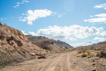 Fototapeta na wymiar Rocky Desert Landscape Trails of Nevada