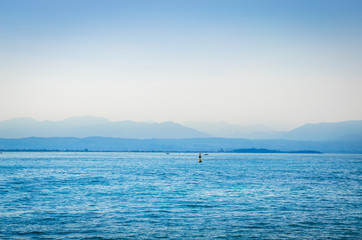 Obraz premium Beautiful coast of Garda Lake, Italy