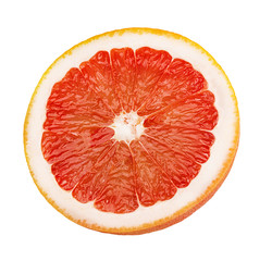 Fresh grapefruit isolated on white background  with clipping path