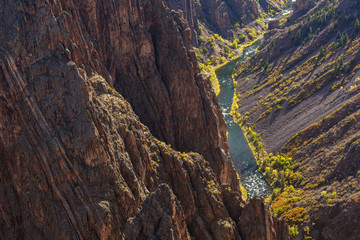 Black Canyon of the Gunnison park in Colorado, USA