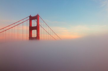 Foggy Golden Gate Bridge