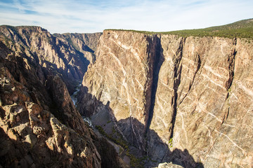 Black Canyon of the Gunnison park in Colorado, USA