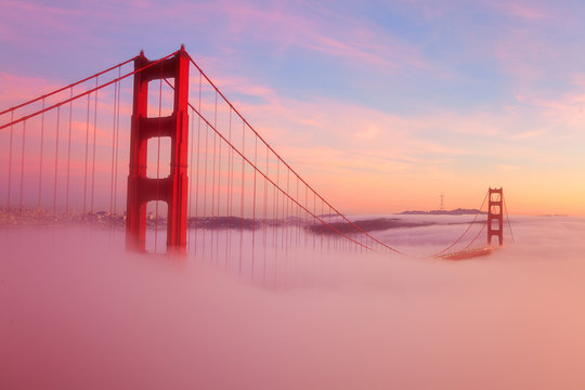 Foggy Golden Gate Bridge