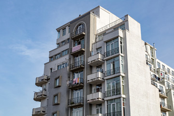 Obraz premium BATUMI, GEORGIA - MARCH 17, 2018: Architecture of the resort city of Batumi on a sunny day 