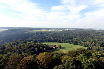 Obraz premium Blick von der Festung Königstein