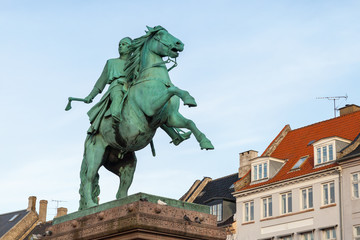 Fototapeta premium Statue of Absalon, Copenhagen, Denmark